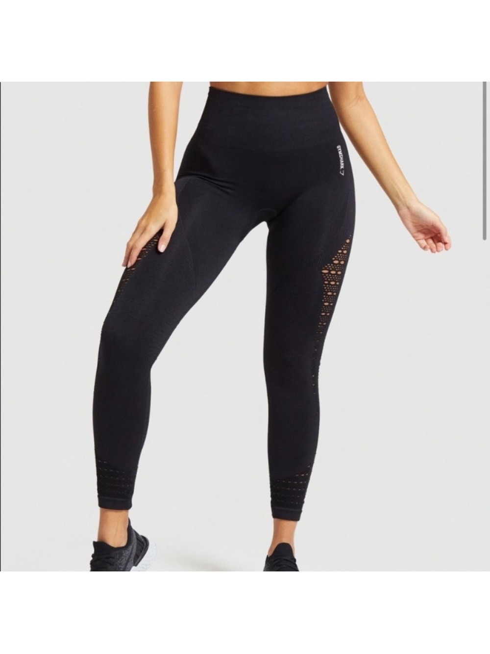 High-Waist Black Seamless Performance Leggings